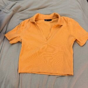 Zara Ribbed Collar Shirt